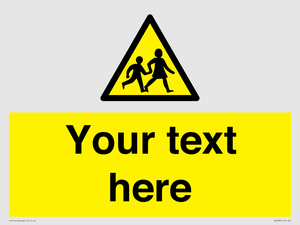 Custom Warning children Sign